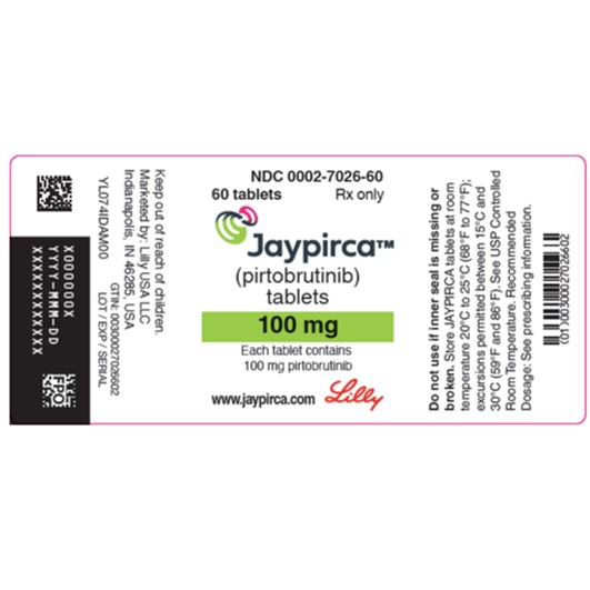 匹妥布替尼（pirtobrutinib）-JAYPIRCA