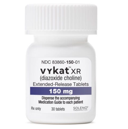二氮嗪胆碱缓释片（diazoxide choline）--VYKAT XR