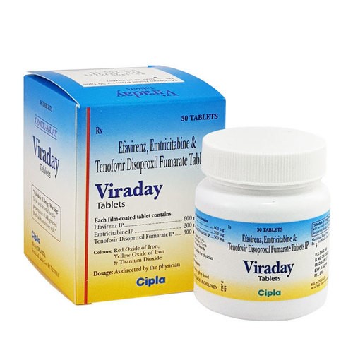 依非韦仑/恩曲他滨/替诺福韦（ Efavirenz/Emtricitabine/Tenofovir Disoproxil Fumarate Tablets)-Viraday