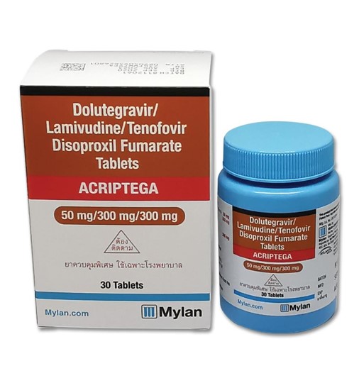 多替拉韦/拉米夫定/替诺福韦(Dolutegravir/ Lamivudine/Tenofovir Disoproxil)-acriptega 
