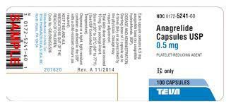 原发性血小板增多症可以用阿那格雷（Anagrelide）吗？