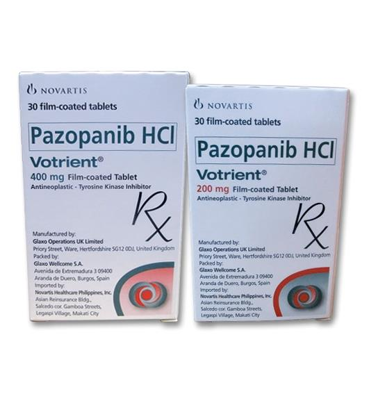 帕唑帕尼/培唑帕尼(Pazopanib)上市时间