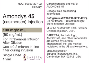 卡西默森(Amondys 45)有哪些可能的副作用？