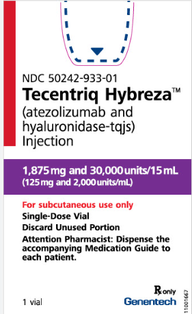 阿替利珠单抗皮下制剂（TECENTRIQ HYBREZA）的研发与上市公司是谁？