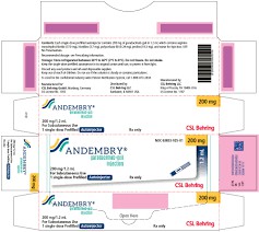 FDA批准加达昔单抗（garadacimab）-ANDEMBRY用于预防遗传性血管性水肿的发作
