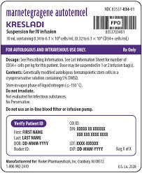 Kresladi（marnetegragene autotemcel）的说明书中文简介