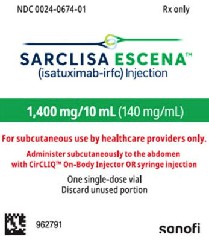 皮下注射艾沙妥昔单抗（Isatuximab）-Sarclisa Escena的副作用及注意事项